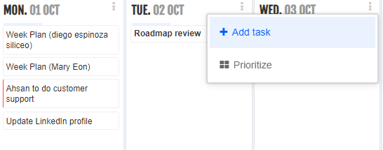Add Task Screenshot in Monday